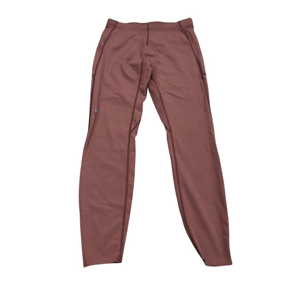 Janji Groundwork‎ Knit Leggings Womens M Maroon Running Tights Activewear Pocket